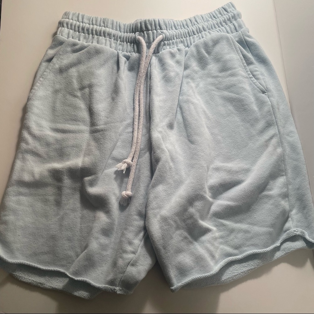Mens H&M blue shorts with jaw string